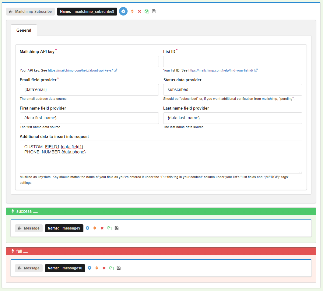 Mailchimp Subscribe Action Mailchimp Subscribe Action